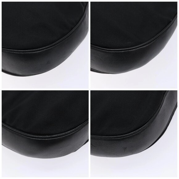 GUCCI Shoulder Bag Nylon Leather Black Silver 001 - Picture 16 of 16